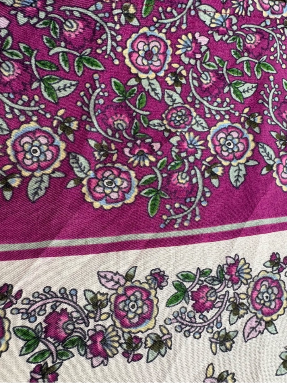 LOFT Fuchsia Floral Kimono Duster M/L Boho Open Front Lightweight‎ Cover Up Wrap - Picture 7 of 10